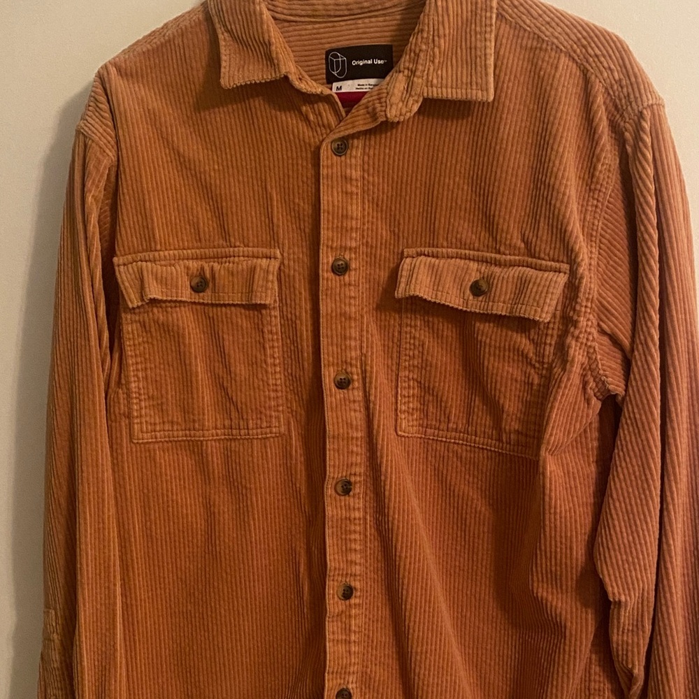 Original Paperbacks Rust Corduroy Shirt
